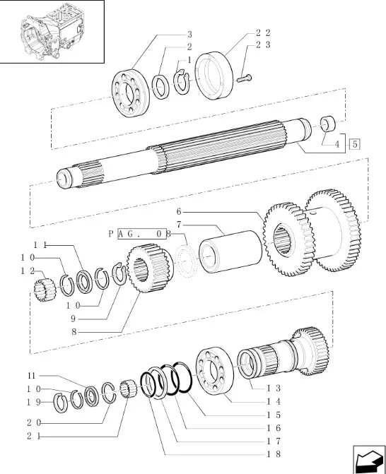 87373861 - Валшестерня 37T муфты четн. КПП Т7060/Pm210 до 07г.в.